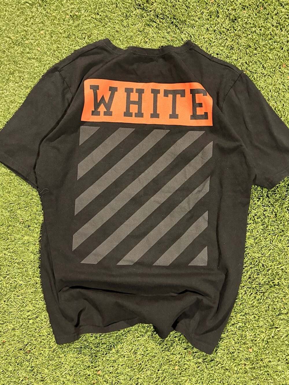 Off-White Diagonal Orange Box Logo T-Shirt